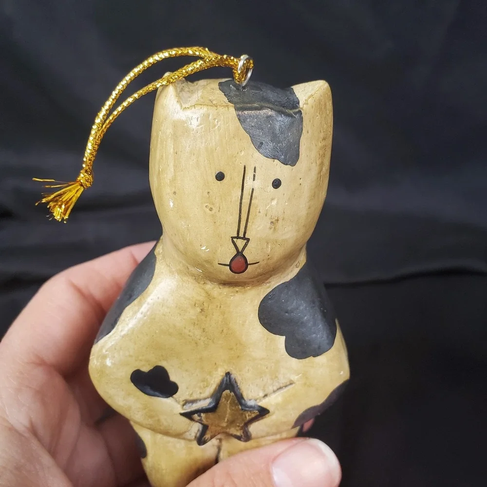 Shabby Chic‎ Farmhouse Angel Cow Rustic Christmas Ornament 6